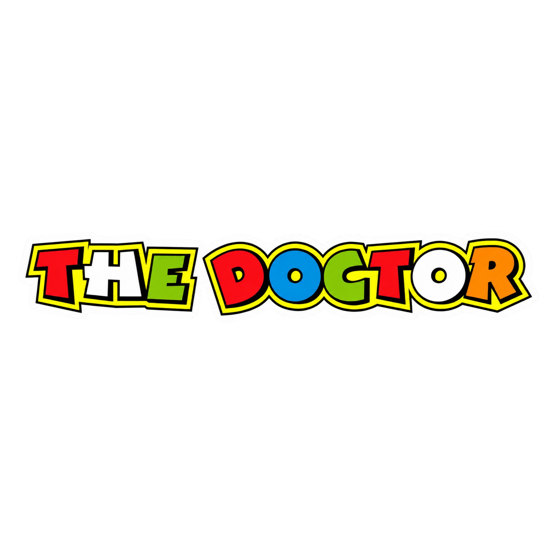 The Doctor Rossi Logo Vinyl Sticker | Moto Sticker BD