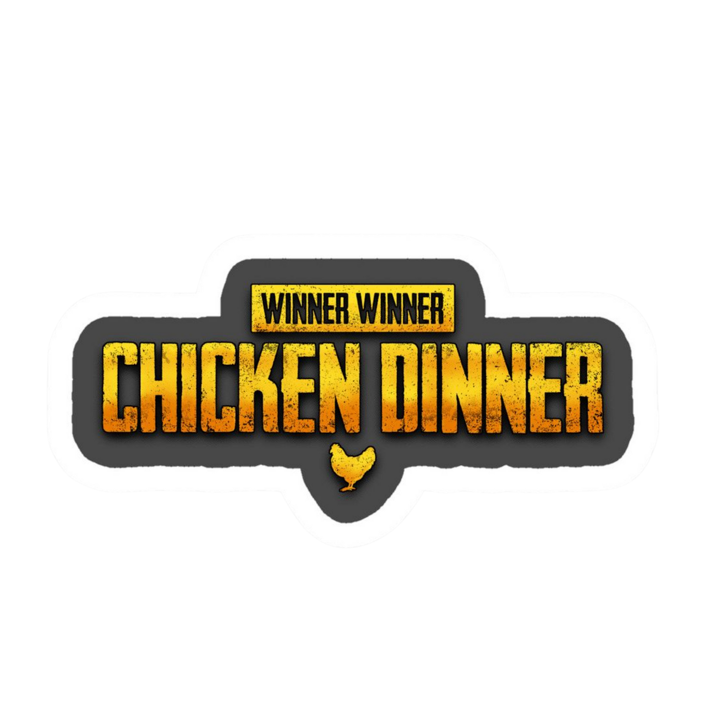 Winner Winner Chicken Dinner Vinyl Sticker | Moto Sticker BD