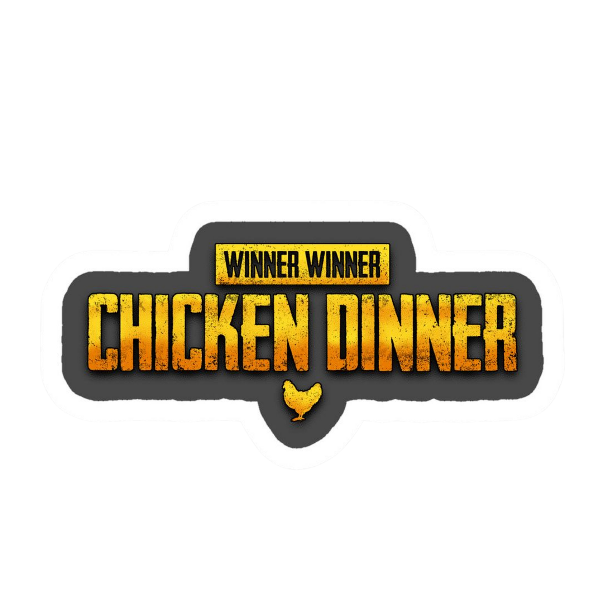 Winner Winner Chicken Dinner Vinyl Sticker | Moto Sticker BD