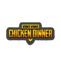 Winner Winner Chicken Dinner Vinyl Sticker | Moto Sticker BD