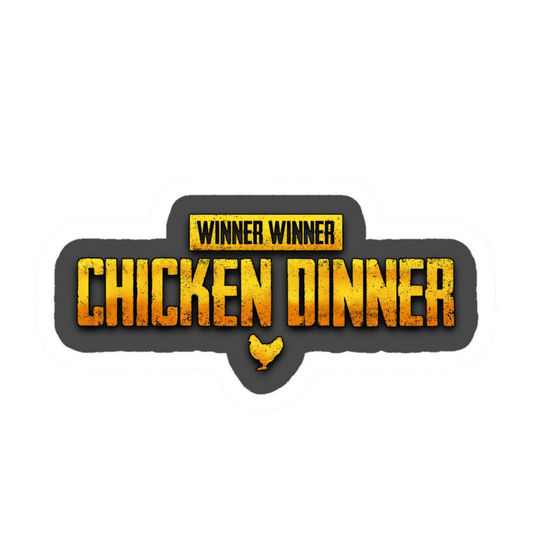 Winner Winner Chicken Dinner Vinyl Sticker | Moto Sticker BD