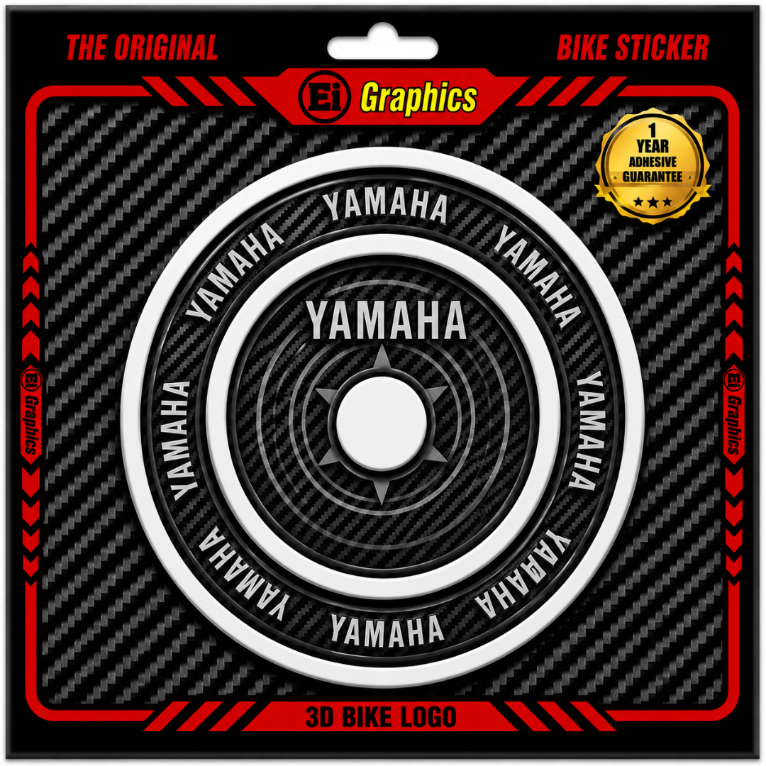 Yamaha 3D Tank Pad Logo Ambush Vinyl Sticker | Moto Sticker BD (Ash)
