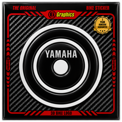 Yamaha 3D Tank Pad Logo Ambush Vinyl Sticker | Moto Sticker BD (Black)