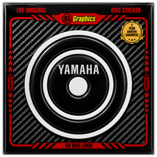 Yamaha 3D Tank Pad Logo Ambush Vinyl Sticker | Moto Sticker BD (Black)