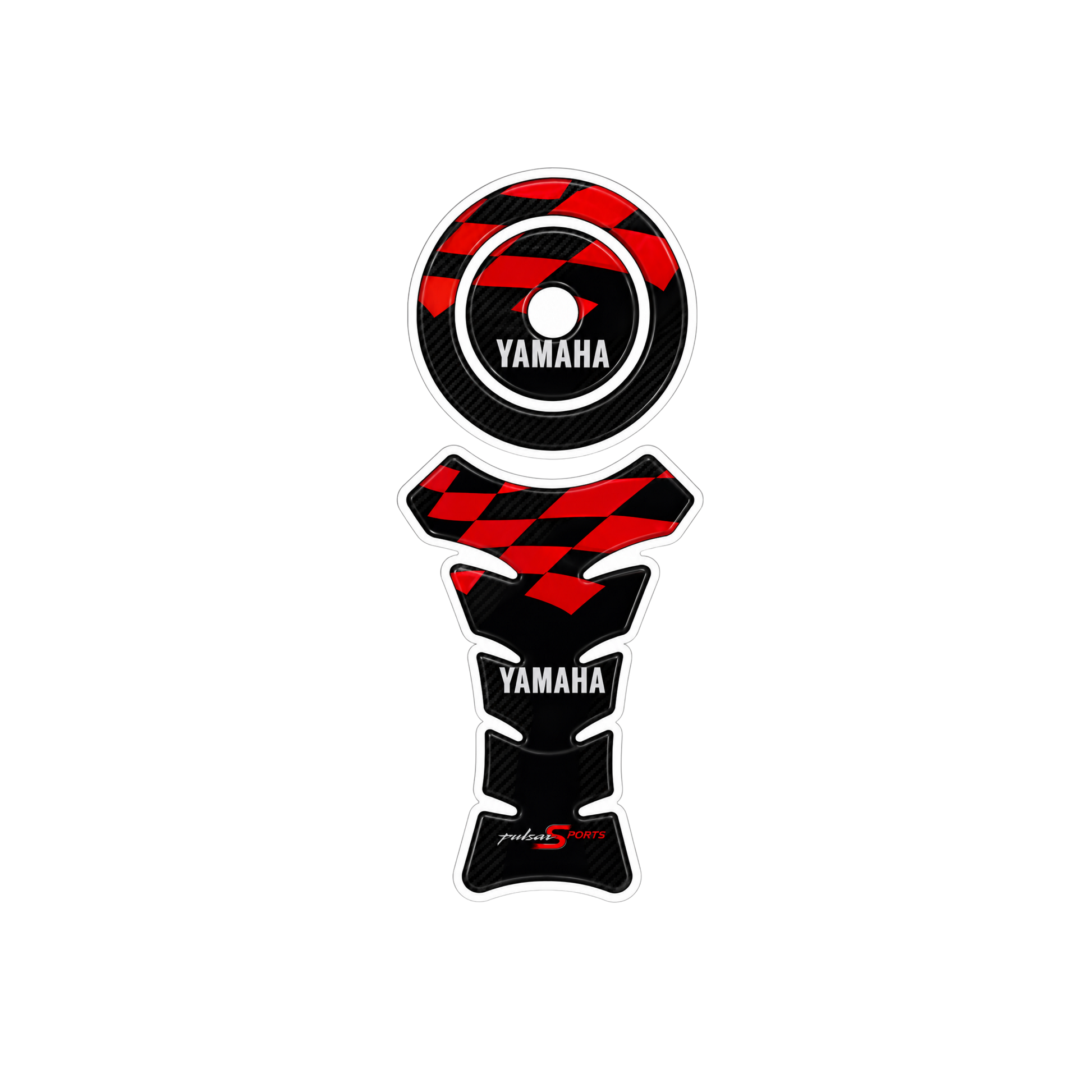 Yamaha Carbon Red Racing Ambush Vinyl Sticker | Moto Sticker BD