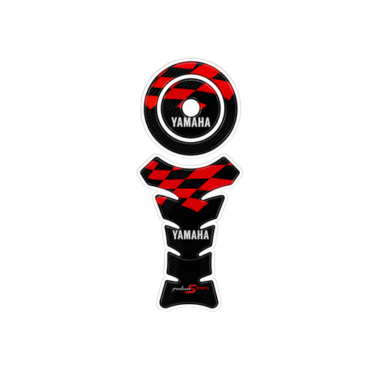 Yamaha Carbon Red Racing Ambush Vinyl Sticker | Moto Sticker BD
