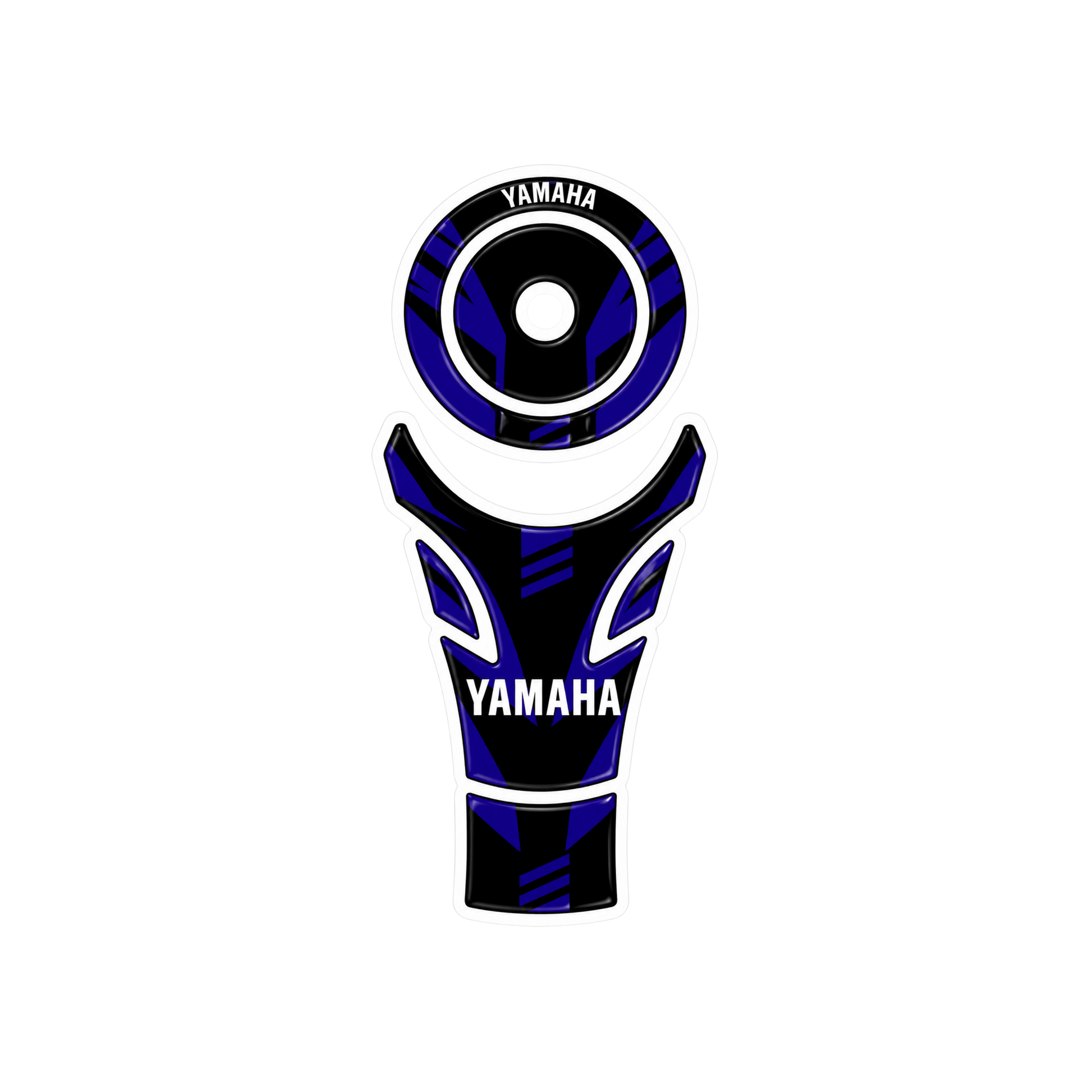 Yamaha Dark Blue Tank Pad Ambush Vinyl Sticker | Moto Sticker BD