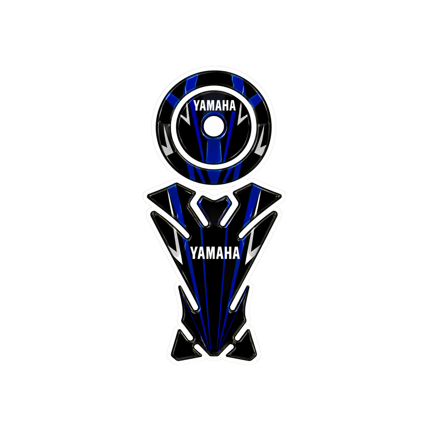 Yamaha Racing Blue Ambush Vinyl Sticker | Moto Sticker BD