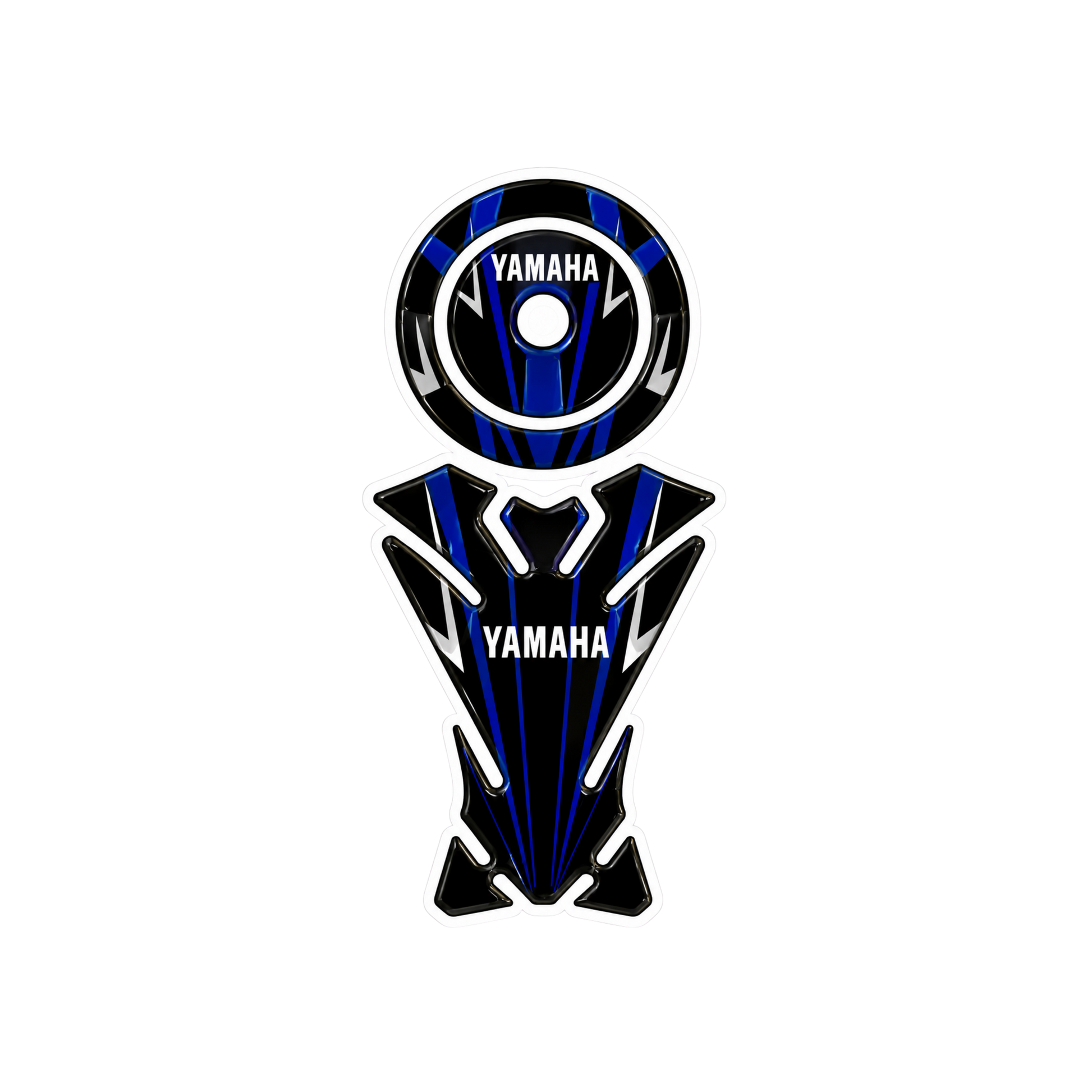 Yamaha Racing Blue Ambush Vinyl Sticker | Moto Sticker BD