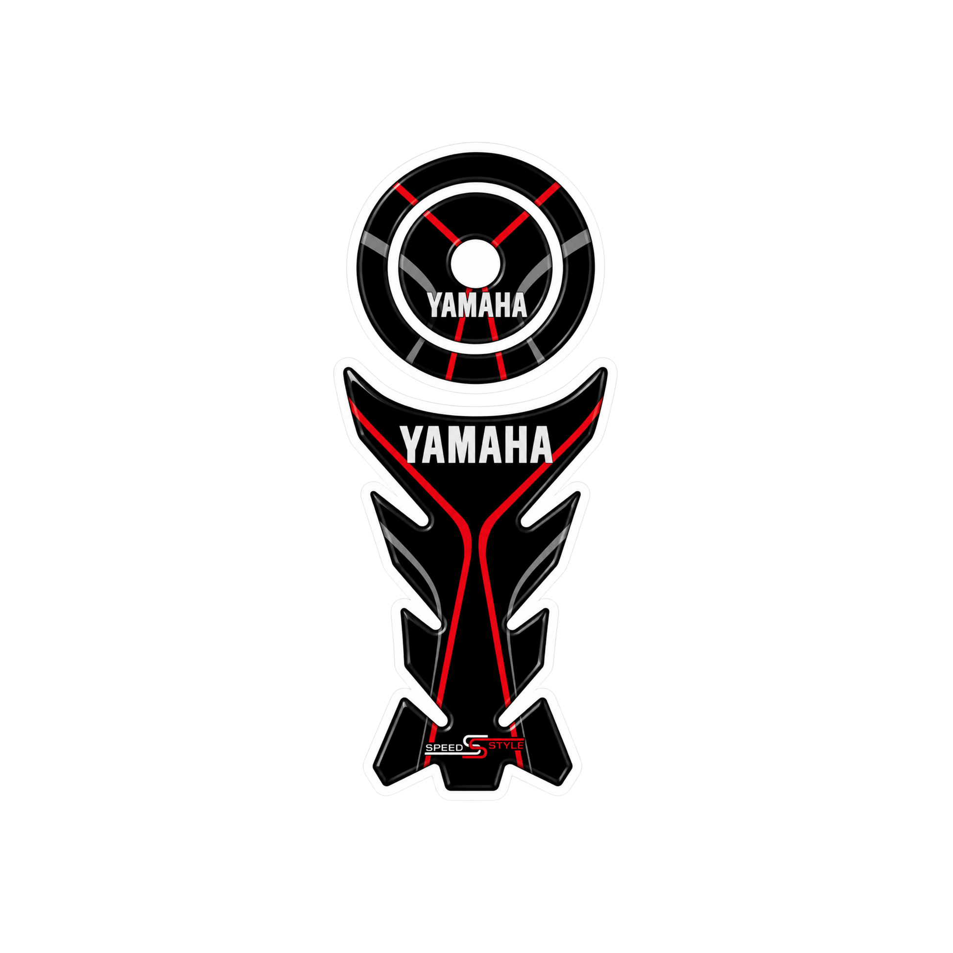 Yamaha Red Speed Style Ambush Vinyl Sticker | Moto Sticker BD