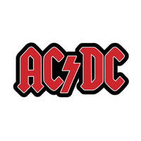 AC DC Red Band Logo Vinyl Sticker | Moto Sticker BD | Moto Sticker BD