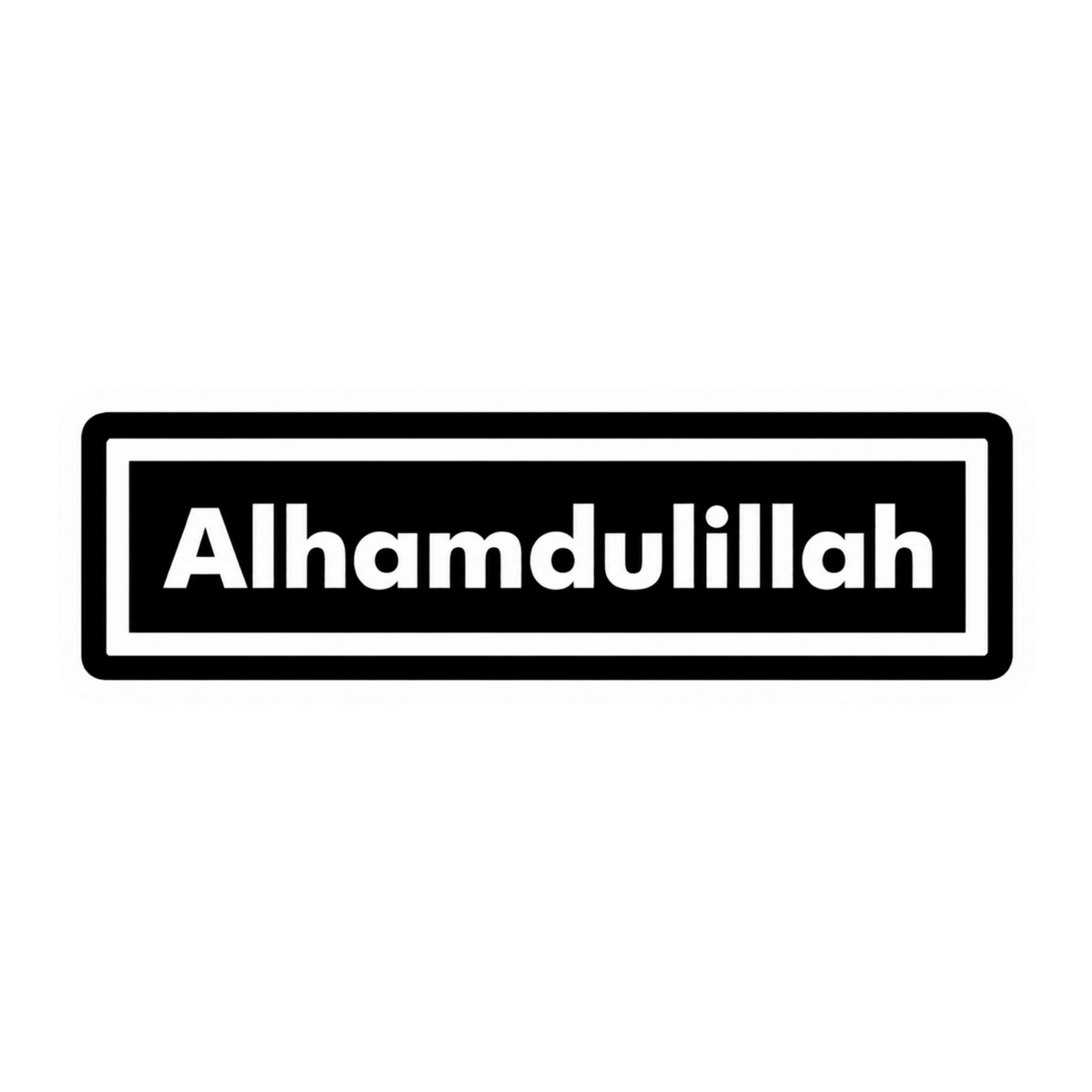 "Alhamdulillah" Car Bumper Vinyl Sticker | Islamic Decal | Moto Sticker BD | Moto Sticker BD