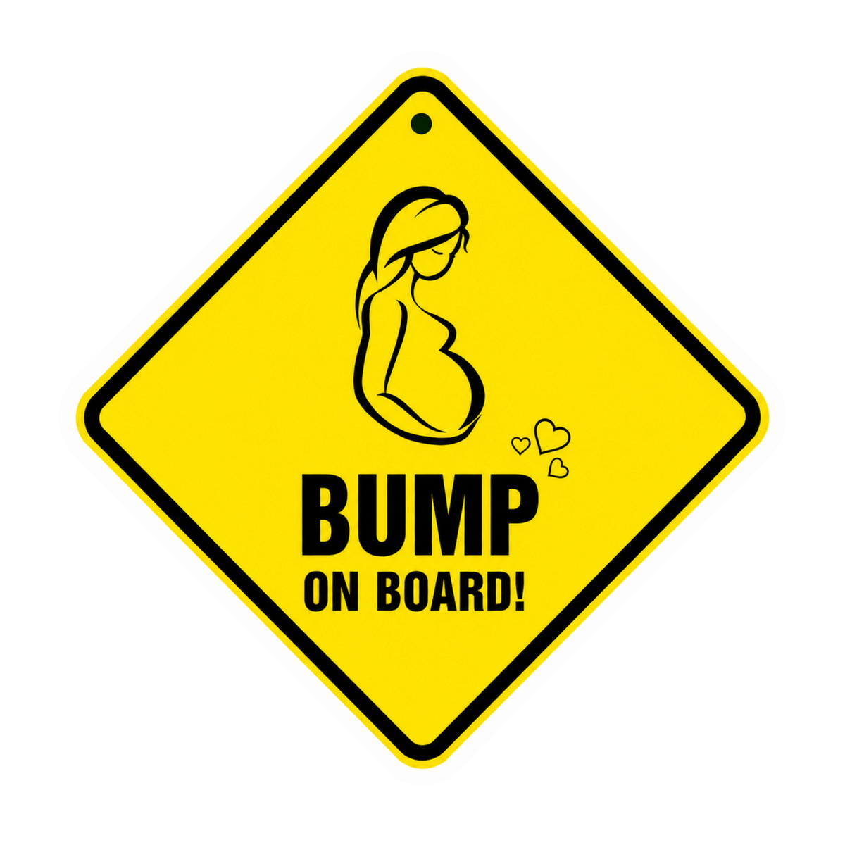 Bump On Board Warning Sign Vinyl Sticker | Moto Sticker BD | Moto Sticker BD