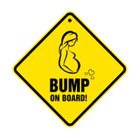 Bump On Board Warning Sign Vinyl Sticker | Moto Sticker BD | Moto Sticker BD