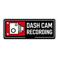 Dash Cam Recording Safety Warning Car Bumper Vinyl Sticker | Moto Sticker BD | Moto Sticker BD