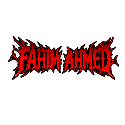 Death Metal Font Name Sticker | Custom (2 Pcs) Premium Waterproof Vinyl Decal | Moto Sticker BD