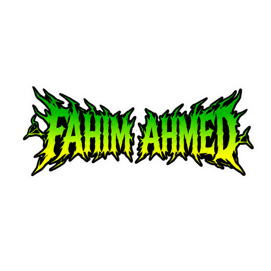 Death Metal Font Name Sticker | Custom (2 Pcs) Premium Waterproof Vinyl Decal | Moto Sticker BD