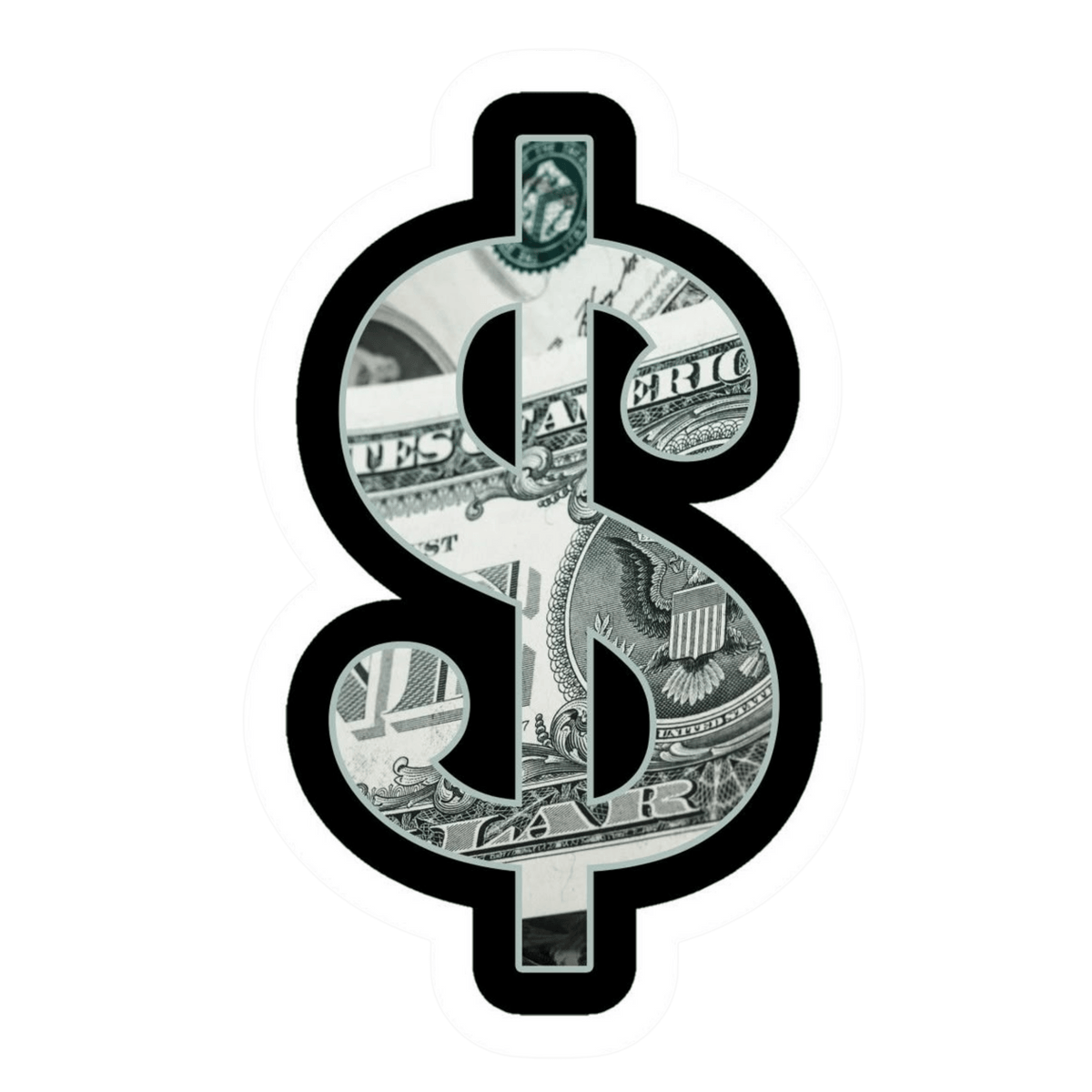 Dollar Sign Texture Vinyl Sticker | Moto Sticker BD | Moto Sticker BD