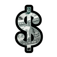 Dollar Sign Texture Vinyl Sticker | Moto Sticker BD | Moto Sticker BD