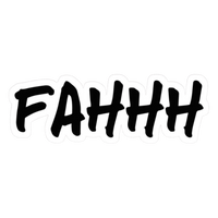 FAHHH Graffiti Text Vinyl Sticker | Moto Sticker BD | Moto Sticker BD
