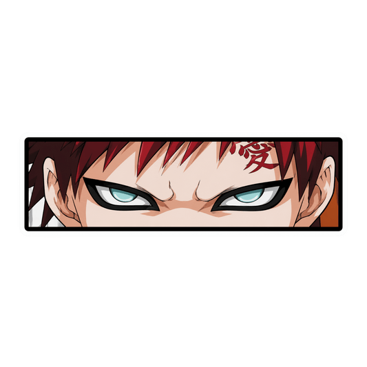 Gaara Anime Eyes Graphic Car Bumper Vinyl Sticker | Moto Sticker BD | Moto Sticker BD