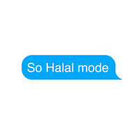 Go Halal Mode Typography ISLAMIC Vinyl Sticker | Moto Sticker BD | Moto Sticker BD