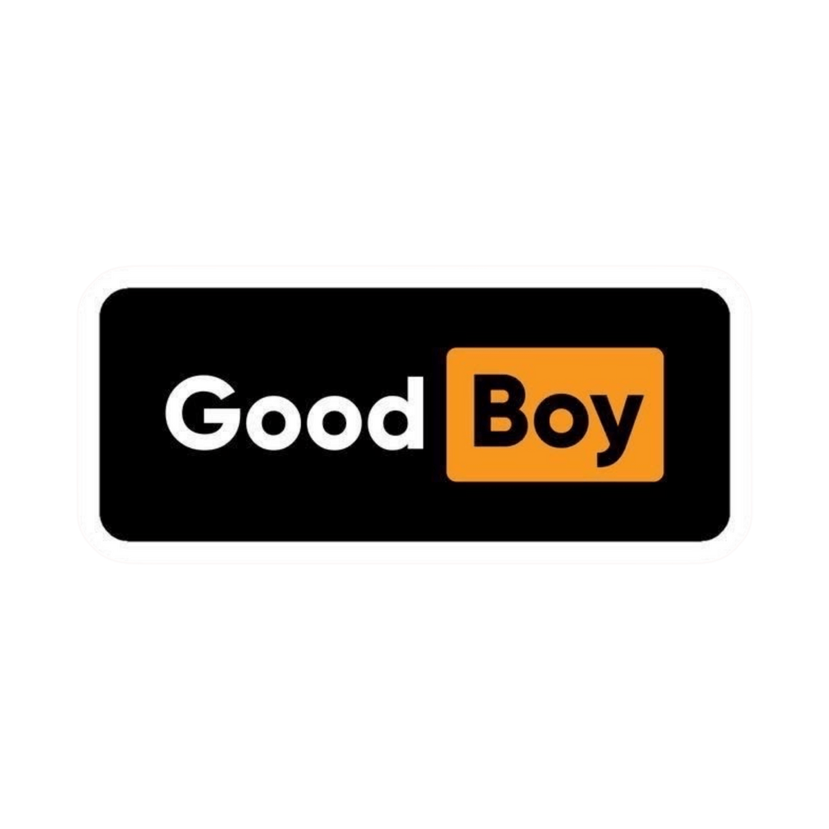 Good Boy Logo Parody Car Bumper Vinyl Sticker | Moto Sticker BD | Moto Sticker BD