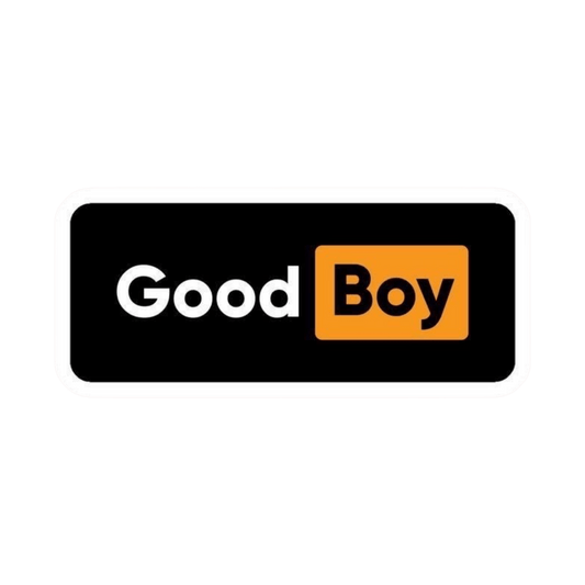 Good Boy Logo Parody Car Bumper Vinyl Sticker | Moto Sticker BD | Moto Sticker BD
