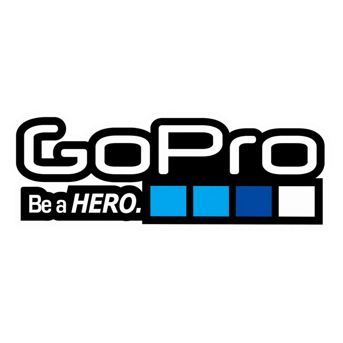 GoPro Be a Hero Logo Vinyl Sticker | Moto Sticker BD | Moto Sticker BD