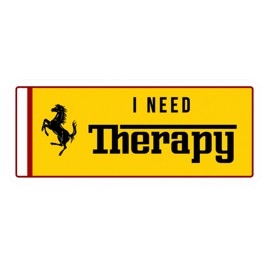 I Need Therapy Car Bumper Vinyl Sticker | Moto Sticker BD | Moto Sticker BD