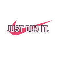 Just Dua It Swoosh ISLAMIC Vinyl Sticker | Moto Sticker BD | Moto Sticker BD
