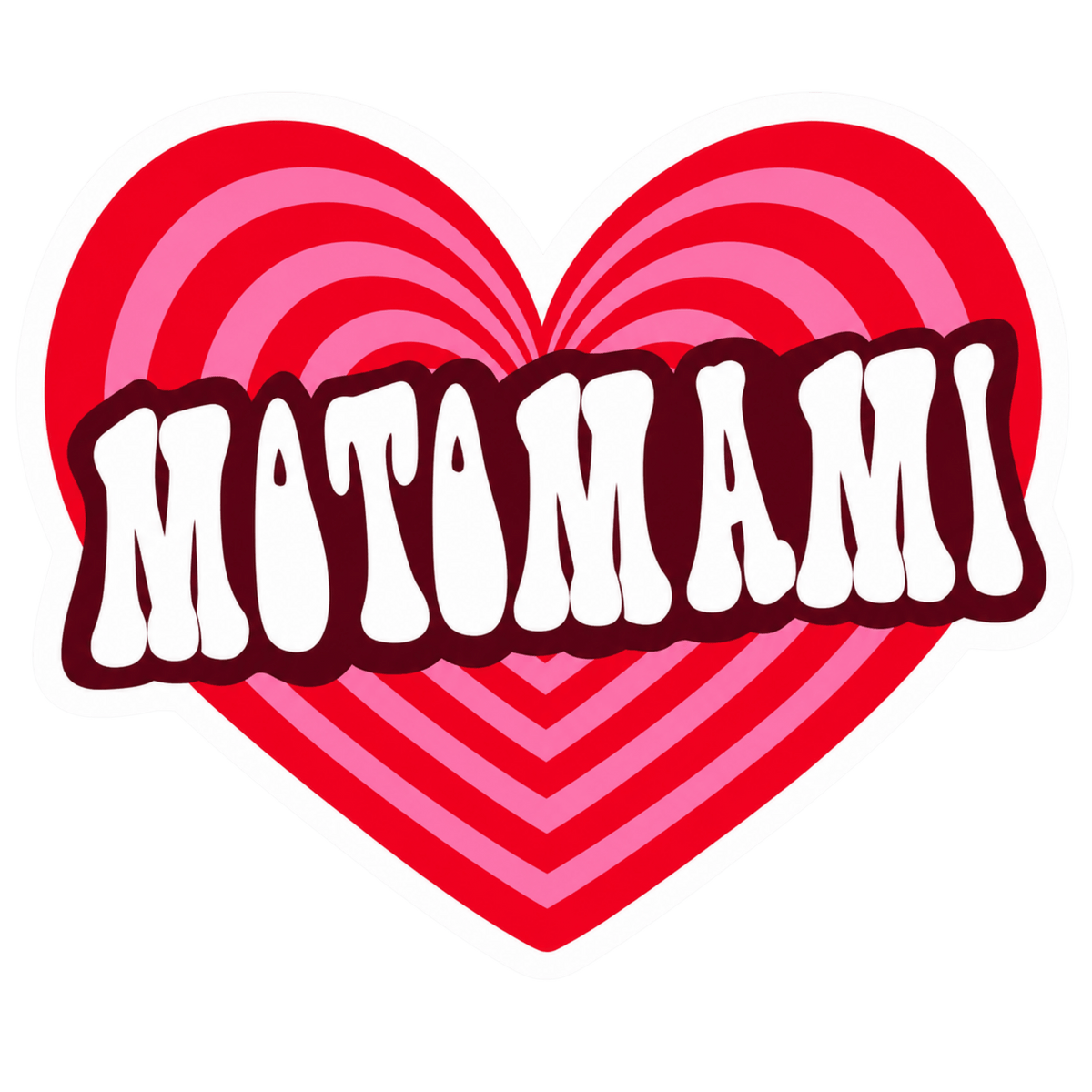 Motomami Hypnotic Heart Lady Biker Vinyl Sticker | Moto Sticker BD | Moto Sticker BD