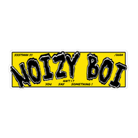 Noizy Boi Yellow Graffiti Text Banner Decal Car Bumper Vinyl Sticker | Moto Sticker BD | Moto Sticker BD