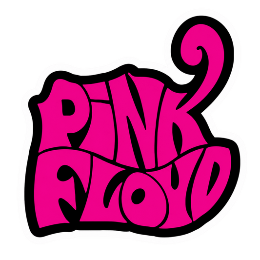 Pink Floyd Psychedelic Pink Logo Vinyl Sticker | Moto Sticker BD | Moto Sticker BD