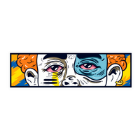 Pop Art Trippy Eyes Graphic Car Bumper Vinyl Sticker | Moto Sticker BD | Moto Sticker BD