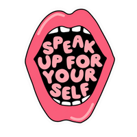Speak Up For Yourself Lady Biker Vinyl Sticker | Moto Sticker BD | Moto Sticker BD