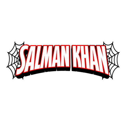 Spider Man Front Name Sticker | Custom (2 Pcs) Premium Waterproof Vinyl Decal | Moto Sticker BD
