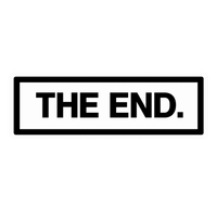 The End Minimalist Text Car Bumper & Laptop Vinyl Sticker | Moto Sticker BD | Moto Sticker BD