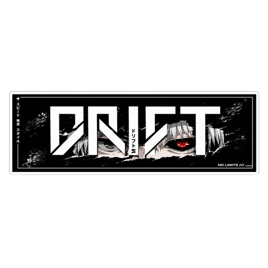 Tokyo Ghoul Ken Kaneki Drift Eyes Graphic Car Bumper Vinyl Sticker | Moto Sticker BD | Moto Sticker BD