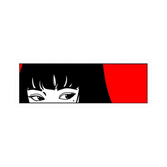 Tomie Junji Ito Anime Eye Peeker Car Bumper Vinyl Sticker | Moto Sticker BD | Moto Sticker BD