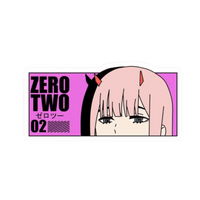 Zero Two 02 Anime Eye Peeker Car Bumper Vinyl Sticker | Moto Sticker BD | Moto Sticker BD